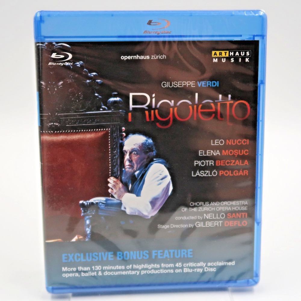 Verdi Rigoletto Blu-ray 2008 Arthaus Musik Zurich Opera House Leo Nucci NEW